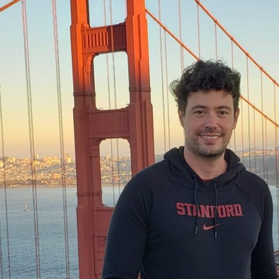 Danilo Gaspar in front of Golden Gate Bridge