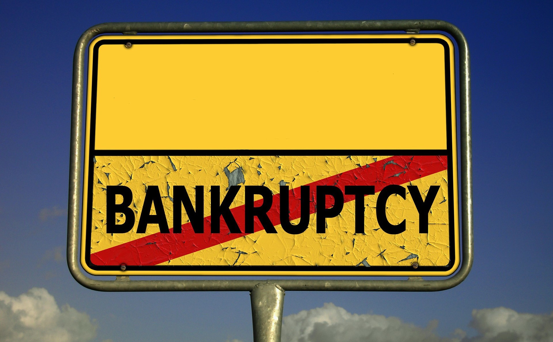 Bankruptcy sign