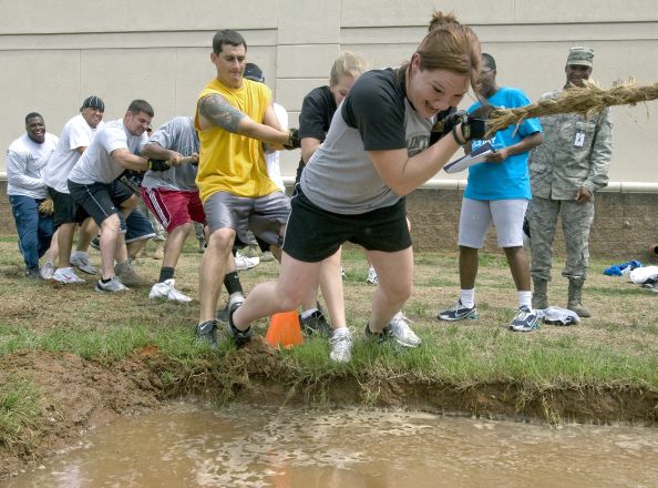 people playing tug-of-war